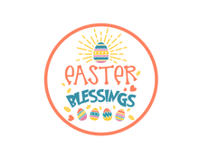 Load image into Gallery viewer, Easter Blessings Orange Package Tags - Dots and Bows Designs
