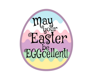 Easter Be EGGcellent Package Tags - Dots and Bows Designs