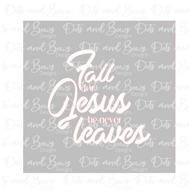 Fall for Jesus 2-piece Stencil