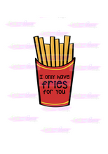 Load image into Gallery viewer, Only Have Fries For You Cutter - Dots and Bows Designs