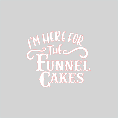 Here For The Funnel Cake Stencil Digital Download - Dots and Bows Designs