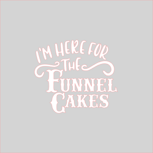 Here For The Funnel Cake Stencil Digital Download - Dots and Bows Designs