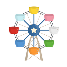 Load image into Gallery viewer, Ferris Wheel Cutter - Dots and Bows Designs