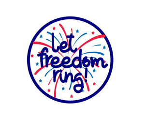 Freedom Ring Package Tags - Dots and Bows Designs
