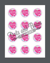 Load image into Gallery viewer, Galentines Day Package Tags - Dots and Bows Designs