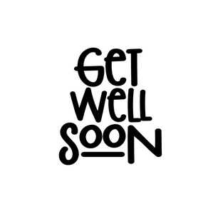 Get Well Soon Stencil