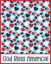 Load image into Gallery viewer, God Bless America 4x5 Backer Card