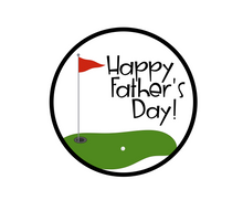 Load image into Gallery viewer, Golfing Happy Father&#39;s Day Package Tags - Dots and Bows Designs