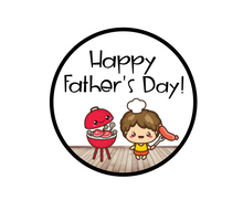 Load image into Gallery viewer, Grilling Happy Father&#39;s Day Package Tags - Dots and Bows Designs