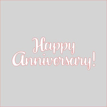 Load image into Gallery viewer, Happy Anniversary Lettering Stencil