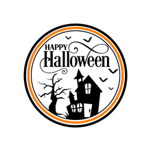 Load image into Gallery viewer, Happy Halloween Haunted House Package Tag