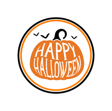 Load image into Gallery viewer, Happy Halloween Pumpkin Bats Package Tag