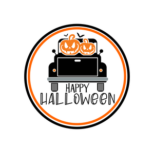 Happy Halloween Truck Package Tag