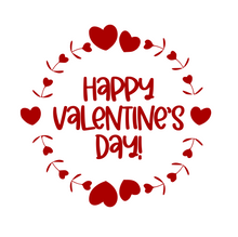 Load image into Gallery viewer, Happy Valentine&#39;s Day Heart Circle Package Tags