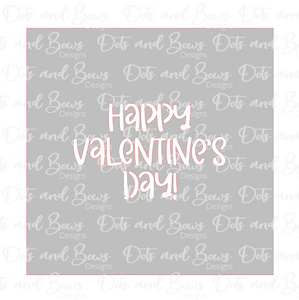 Happy Valentine's Day Stencil Digital Download