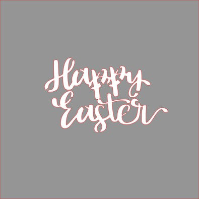 Happy Easter Stencil - Dots and Bows Designs