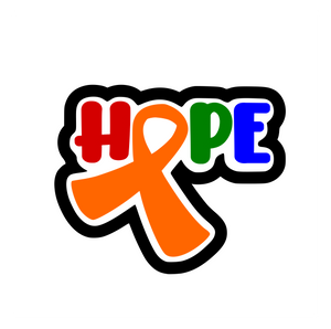 HOPE w Awareness Ribbon Cutter