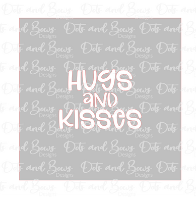 Hugs and Kisses Stencil Digital Download