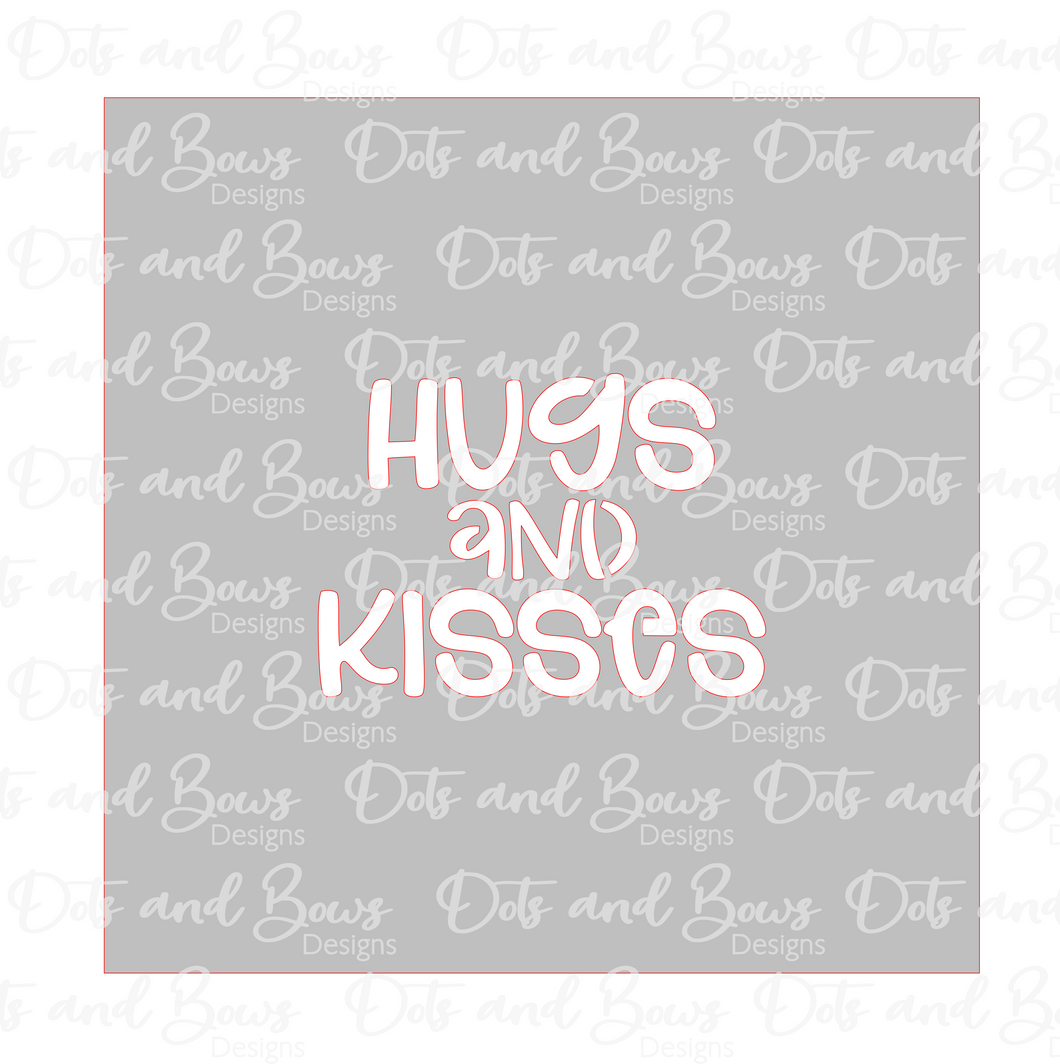 Hugs and Kisses Stencil Digital Download