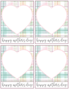 Happy Mother's Day Pastel Card 4x5 - Dots and Bows Designs