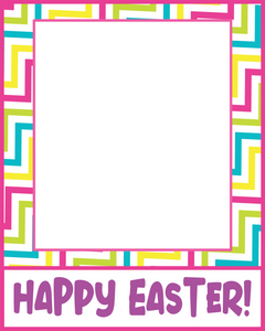 Happy Easter 2 Card 4x5 - Dots and Bows Designs