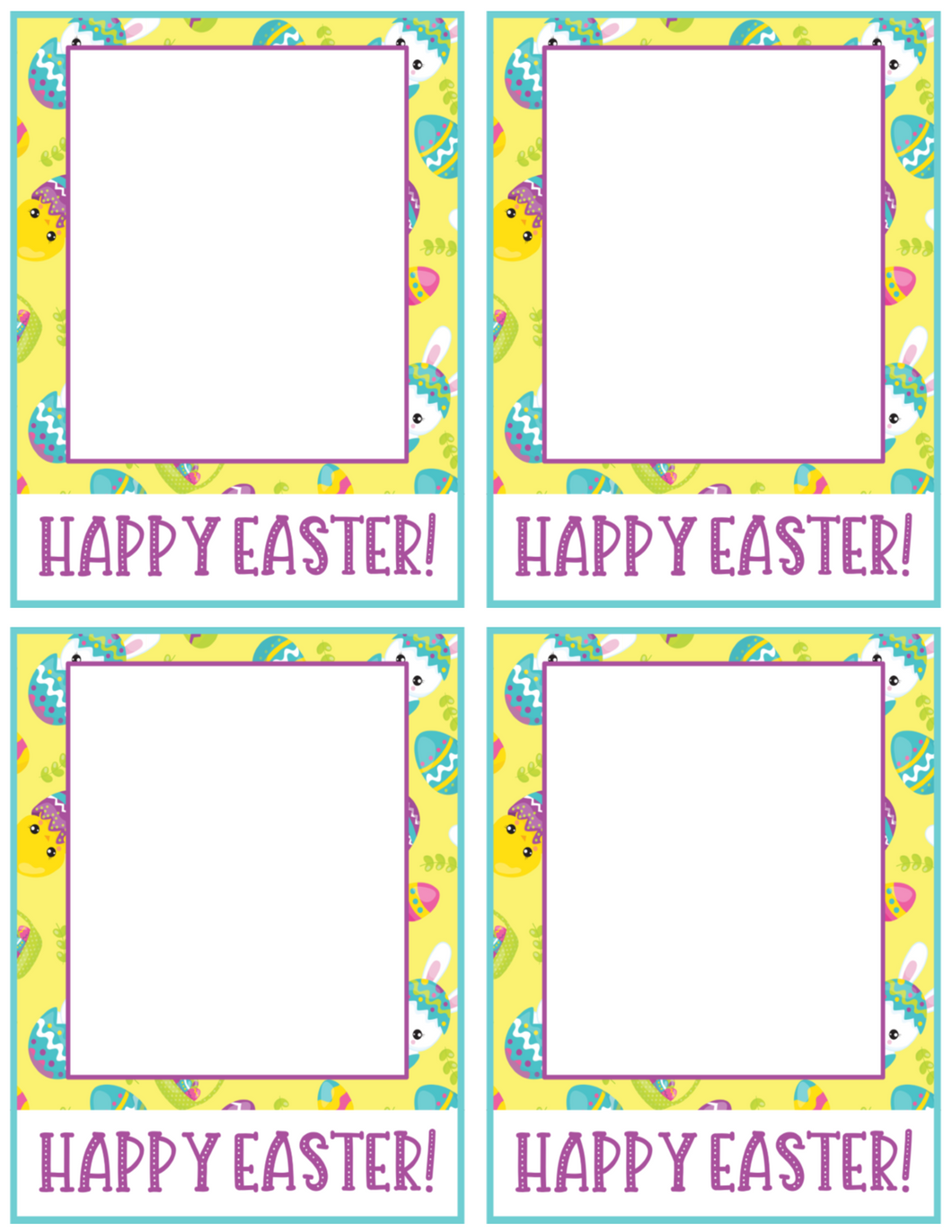 Happy Easter Card 4x5 - Dots and Bows Designs