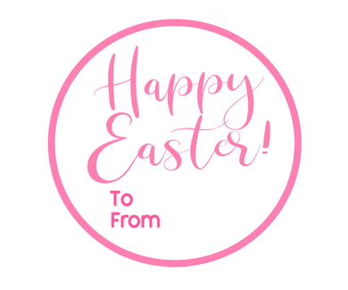 Happy Easter To From Solid Package Tags - Dots and Bows Designs