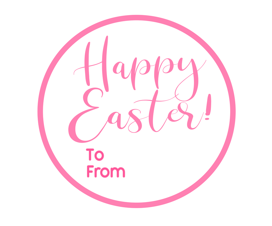 Happy Easter To From Solid Package Tags - Dots and Bows Designs