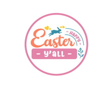 Load image into Gallery viewer, Happy Easter Y&#39;all Package Tags - Dots and Bows Designs