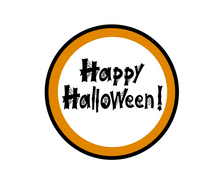 Load image into Gallery viewer, Happy Halloween Web Package Tag - Dots and Bows Designs