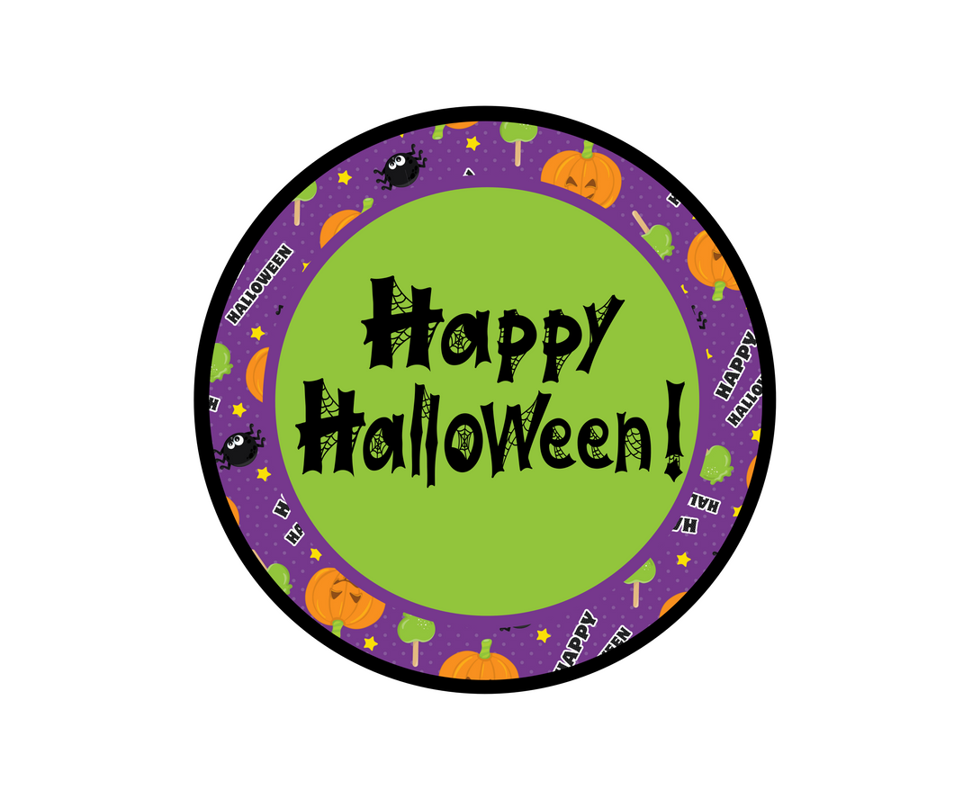 Happy Halloween Web 2 Package Tag - Dots and Bows Designs
