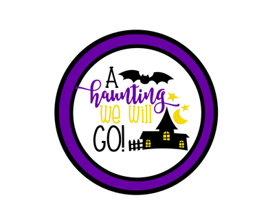 Haunting We Will Go Package Tag - Dots and Bows Designs