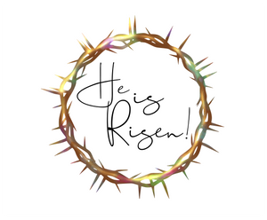 He Is Risen Package Tags - Dots and Bows Designs