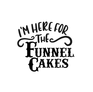Here For The Funnel Cake Stencil Digital Download - Dots and Bows Designs