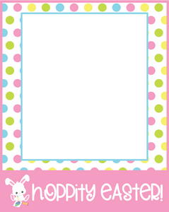 Hoppity Easter Card 4x5 - Dots and Bows Designs