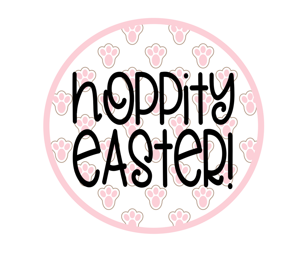 Hoppity Easter Paw Print Package Tags - Dots and Bows Designs