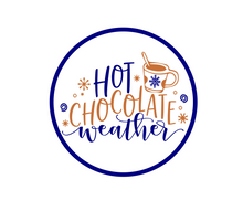 Load image into Gallery viewer, Hot Chocolate Weather Package Tags - Dots and Bows Designs