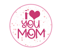 Load image into Gallery viewer, I Heart You Mom Package Tags - Dots and Bows Designs