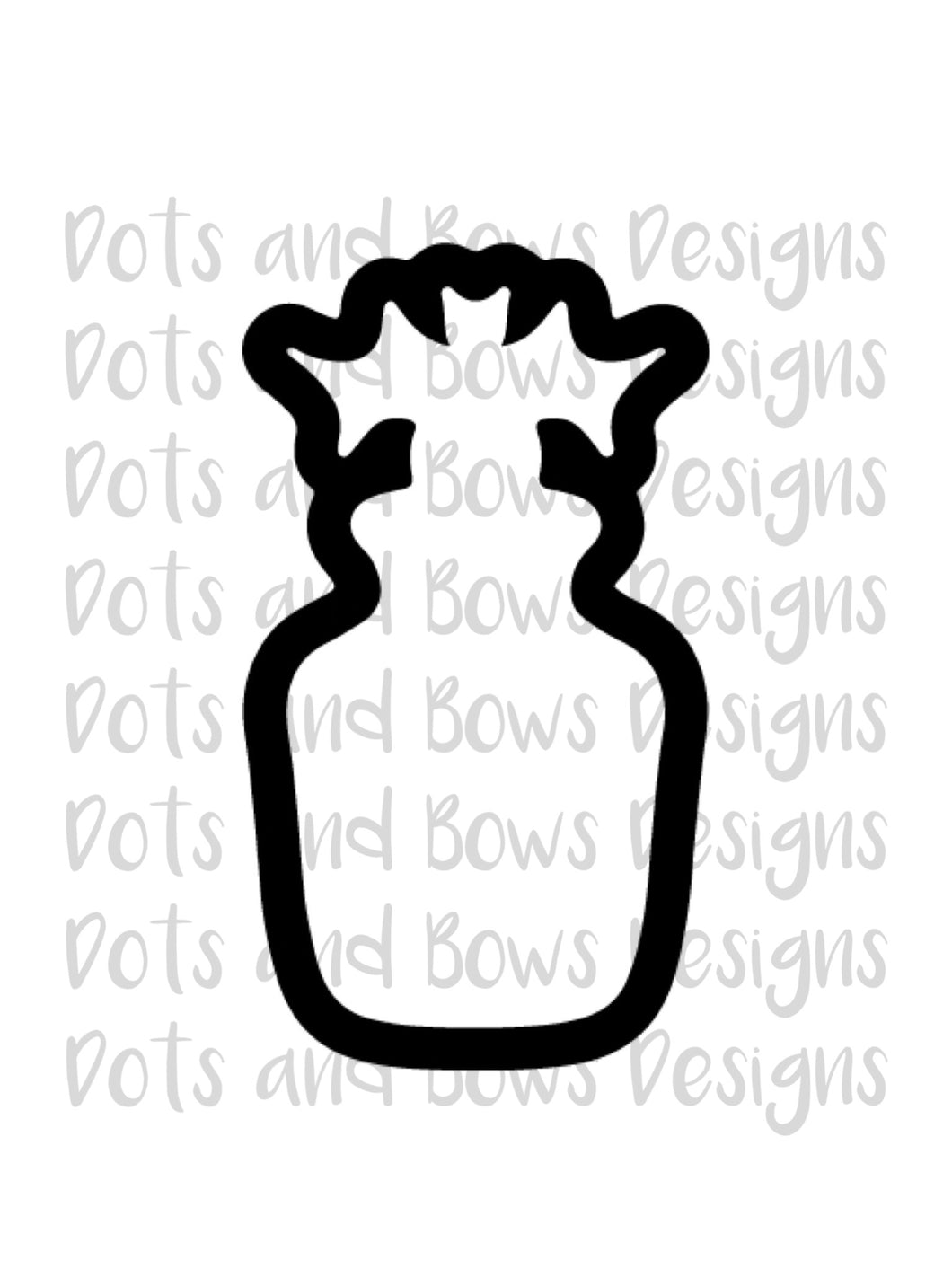 Bat Potion Bottle Cutter - Dots and Bows Designs