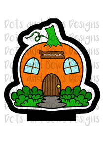 Pumpkin House Cutter - Dots and Bows Designs