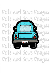 Pickup Truck Cutter - Dots and Bows Designs