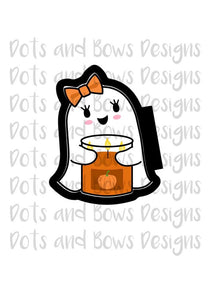 Candle Ghost Cutter - Dots and Bows Designs