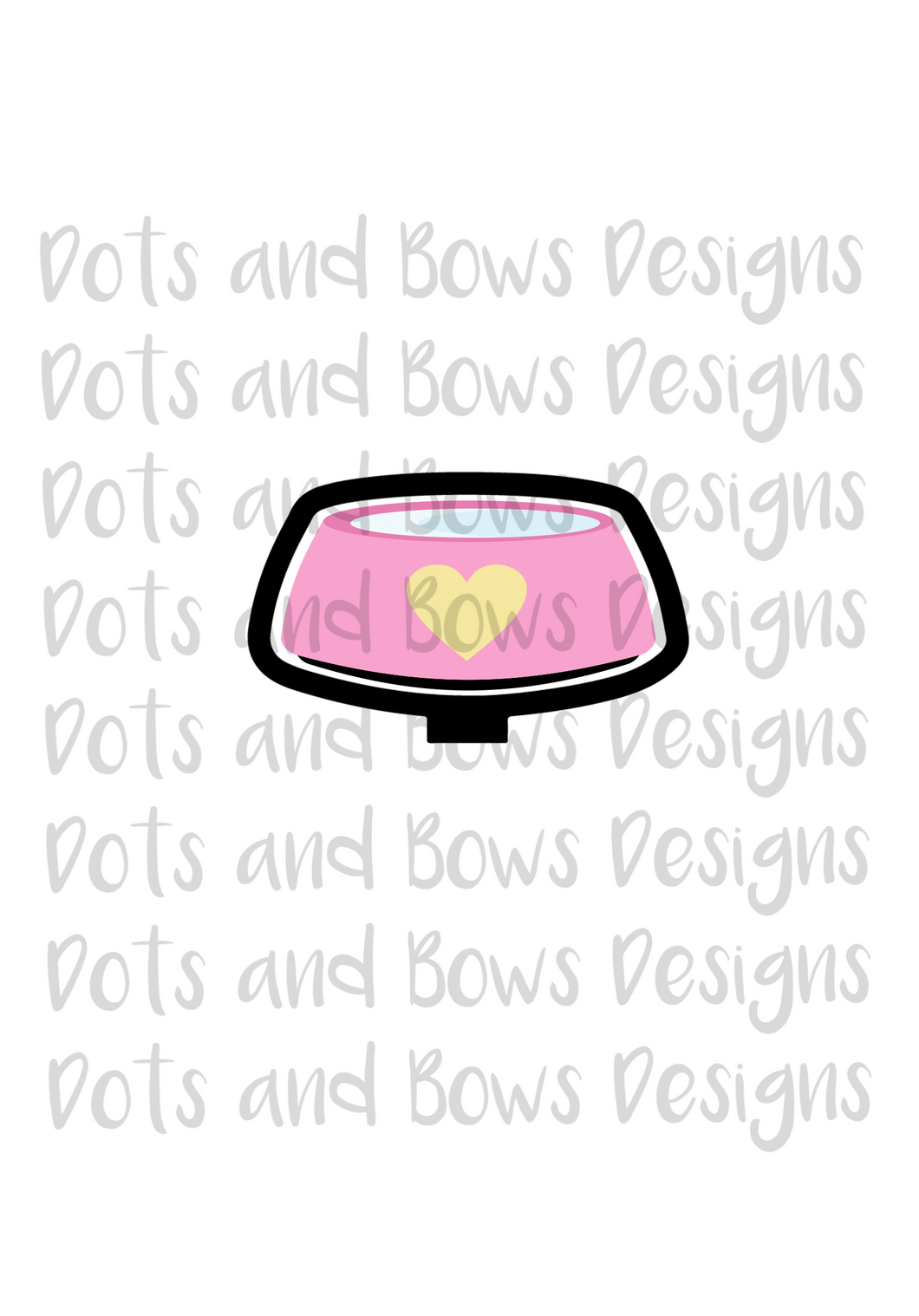 Bowl Cutter - Dots and Bows Designs