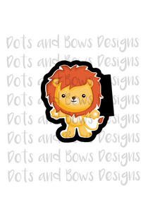 Cowardly Lion Cutter - Dots and Bows Designs