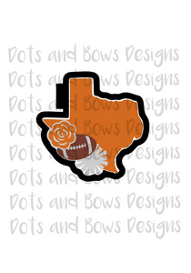 Texas Football Cutter - Dots and Bows Designs