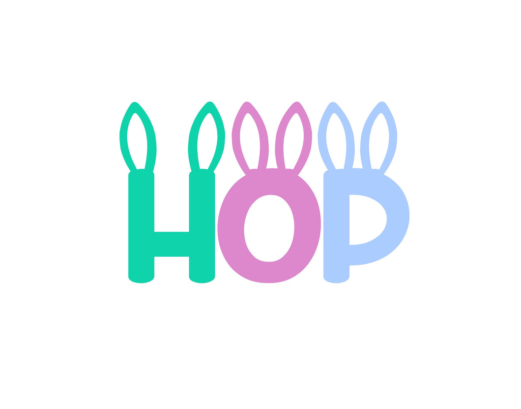 Hop with Ears Cutter - Dots and Bows Designs
