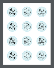 Load image into Gallery viewer, Its a Boy Gingham Package Tags - Dots and Bows Designs