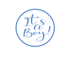 Load image into Gallery viewer, Its a Boy Solid Package Tags - Dots and Bows Designs