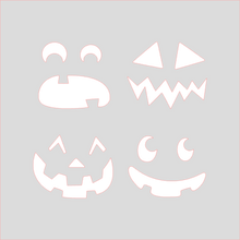 Load image into Gallery viewer, Jack O&#39;Lantern Faces Stencils