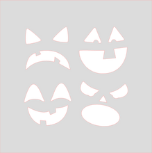Load image into Gallery viewer, Jack O&#39;Lantern Faces Stencils